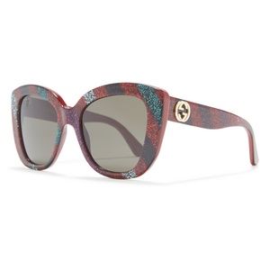 Gucci Cat Eye Sunglasses Red Multi